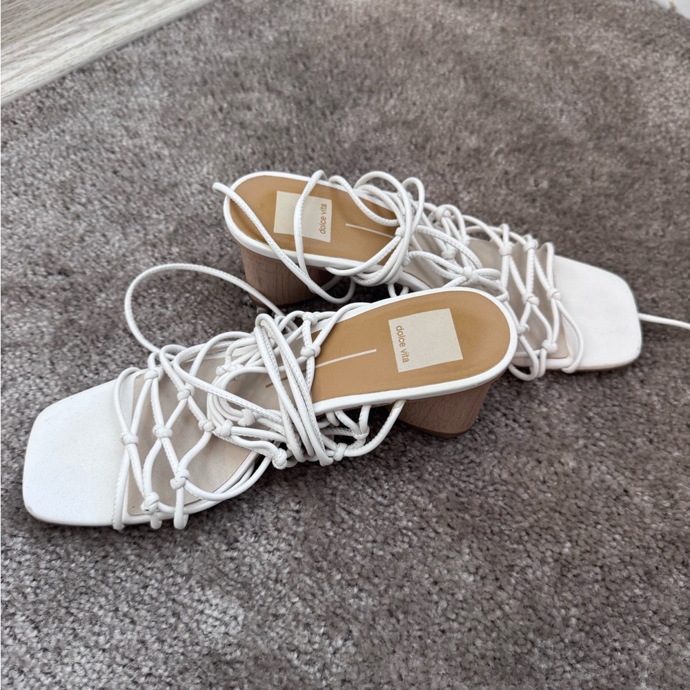 Chic White Strappy Sandals